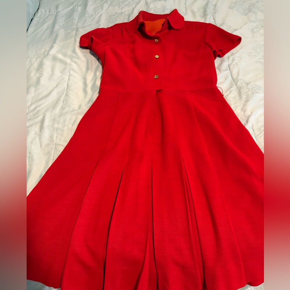 Knit Red Dress